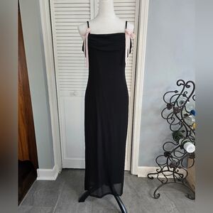 Target Black Dress with Pink Bows